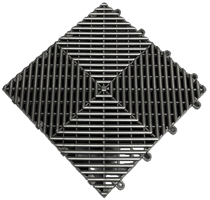 RaceDeck "FREE-FLOW" Garage Flooring (1 Box: 48 Tiles) Garage Flooring RaceDeck Alloy  